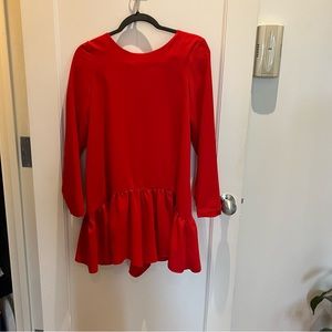 Zara Red Romper Dress XS
